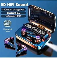 M-19 Earbuds Tws Touch Mirror Digital Display Wireless Bluetooth With Microphone-thumb3