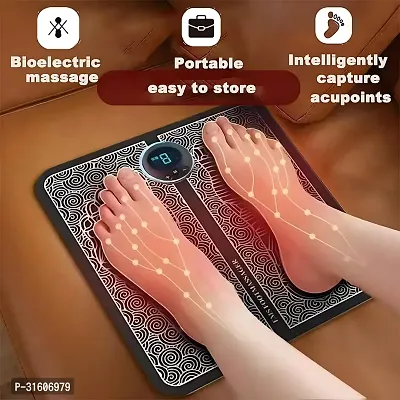 Wireless Ems Massage Machine,Rechargeable,Portable,Foldable Design. 8 Modes,19 Intensity Levels For Ultimate Pain Relief Foot Massager Pain Relief Wireless