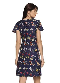 Woman Floral Printed A-Line Dress-thumb1