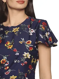 Woman Floral Printed A-Line Dress-thumb3