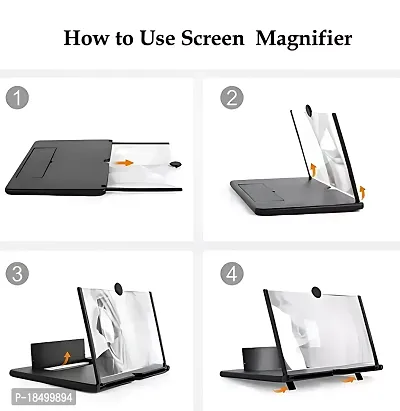 10 Inch Screen Expanders and Screen Magnifier Amplifier,3D HD New Phone Holder for All Smartphones-thumb2
