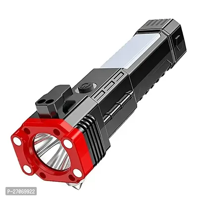 Rechargeable Torch Flashlight with Hammer Window Glass and Seat Belt Cutter