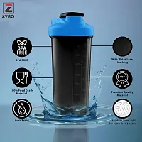 Stainless Steel Gym Shaker Bottle With Protein Funnel Mixer Ball 700 ml Pack Of 1-thumb1