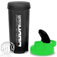 Stainless Steel Gym Shaker Bottle With Protein Funnel Mixer Ball 700 ml Pack Of 1-thumb2