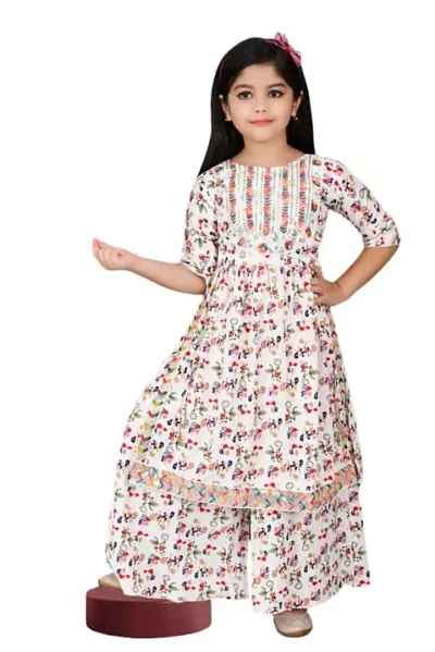 Alluring Stitched Kurta Set For Girls