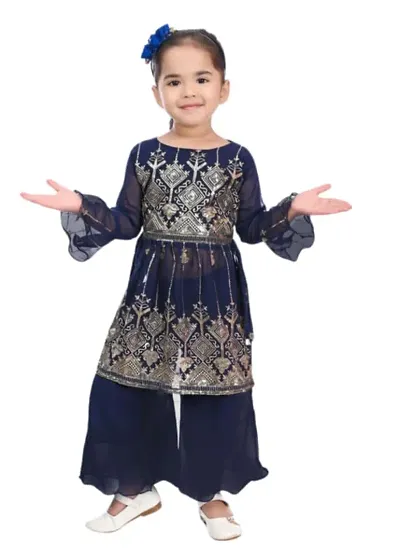 Alluring Stitched Kurta Set For Girls