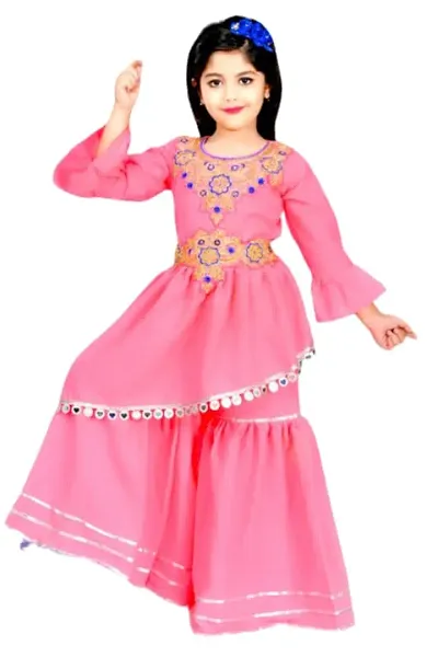 Alluring Stitched Kurta Set For Girls