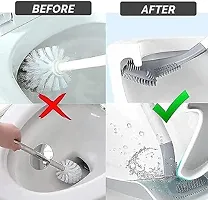 Useful Silicon Toilet Cleaning Brush-thumb1