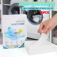 Fabric Clothes Color Absorb Paper for Washing Machine 50 pcs-thumb1