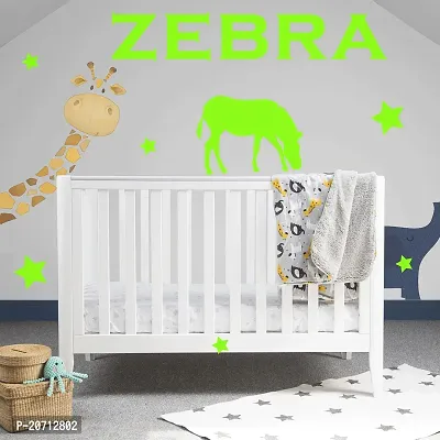 Asahmohar Home Decor Zebra Vinyl Radium Galaxy of Stars Radium Night Glow for Kids Room Wall Sticker