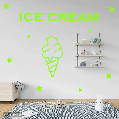 Asahmohar Home Decor ICE CERAM Vinyl Themed Beautiful Medium Galaxy of Stars Radium Night Glow for Kids Room Wall Sticker-thumb0