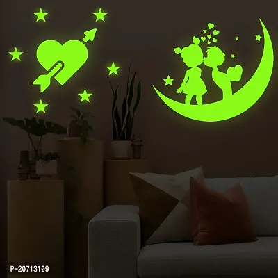 Glow in The Dark Love Grils Boys Stars for Ceiling or Wall Stickers Decals Stickers Room Decor Kit Galaxy Glow Star Set and Solar System Decal for Kids Bedroom Decoration