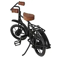 Anaya Afroz Wood and Wrought Iron Mini Cycle Figurine/Vintage Bike Iron Vehicle Model Bicycle for Toy Gifts Showcase Display Home Desktop Decor, Brown, Small, 1 Piece-thumb2