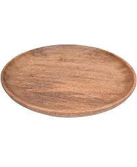 ANAYA AFROZ Wooden Handcrafted Beautiful Plate for Serve Multipurpose Used Peace of ONE-thumb3