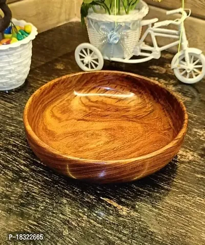 Anaya Afroz Sheesham Wood Classic Elegant Bowl, Multipurpose for Serving, Home  Kitchen Handcrafted Pack of 1