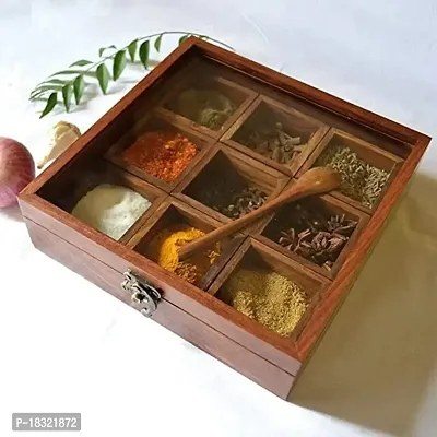 Anaya Afroz Masala Box/Dabba/Lock Spice Rack Container, Utility Box/Hand Crafted Spice Box-thumb5