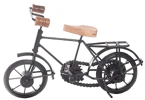 Anaya Afroz Wood and Wrought Iron Mini Cycle Figurine/Vintage Cycle Iron Vehicle Model Bicycle for Toy Gifts Showcase Display Home Desktop Decor, Black-thumb1