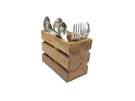 Anaya Afroz Sheesham wooden spoon stand culery stand knife stand table deocr kitchen cutlery stand-thumb2