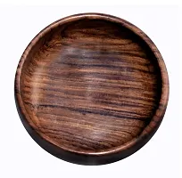 Anaya Afroz Premium Edition- Pakka Sheesham Wood Handmade, Solid Serving Bowl Simple  Elegant Design Multipurpose Bowl for Serving Size ;- 7 , 2 Inch-thumb1