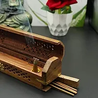 Anaya Afroz Wooden Handcrafted Agarbatti/Incense Sticks Case- Works as a Storage Case as Well as Holder 12 inch-thumb1