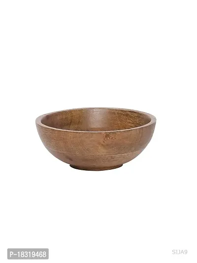 Seashell Wood Solid Serving Bowl - 2 Pieces (Brown)