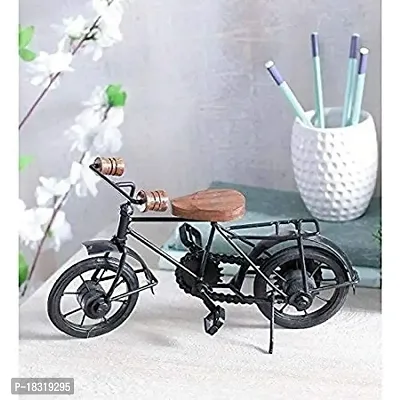 Wooden  Wrought  Iron Cycle showpiece Child Toy's