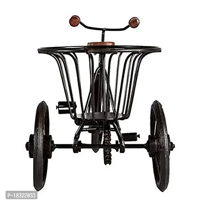 Anaya Afroz Iron  Wooden/Metal Rickshaw Cycle for Flower Basket Holder/Pot Decorative and Corporate Gift Item Decorative Showpiece Pack of 1-thumb4