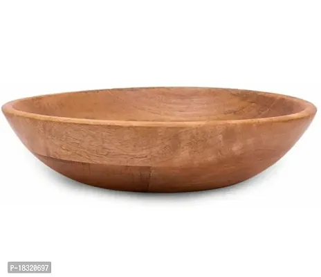 ANAYA AFROZ Wooden Handmade Beautiful Bowl Pack of 1 Serving Bowl-thumb2