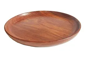 Anaya Afroz Wooden Plate/Serving Plate/Dinner Plate/platters/Decorative Plates/Cheese Serving Board/Pizza Serving Plate for Home and Kitchen-thumb3