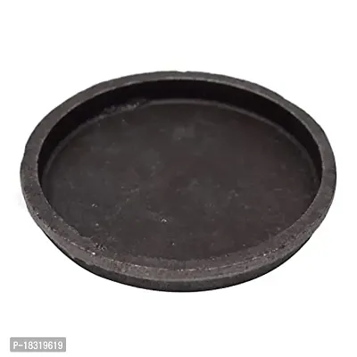 Anaya Afroz Cast Iron Sizzler Tray Brownie Plate with Wooden Base 6 Inch (Sheesham)-thumb5