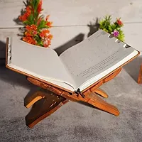 Anaya Afroz Book Reading Stand / Wooden Brown Rehal Handmade / Handcrafted Sheesham Premium Geeta/ Quran/ Bible/ Ramayana Holy Book Stand/ Book Holder Wooden-thumb4