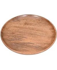 ANAYA AFROZ Wooden Handcrafted Beautiful Plate for Serve Multipurpose Used Peace of ONE-thumb2