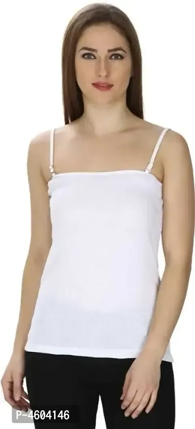 Buy The Blazze Women's Basic Cami Camisole Stretchy Spaghetti Strap Tank Top  Online at Low Prices in India 