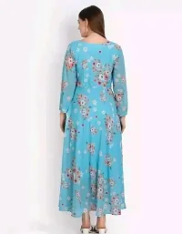 Elegant Georgette Printed Gown For Women-thumb2