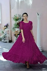 Stylish Georgette Gown for Women-thumb1