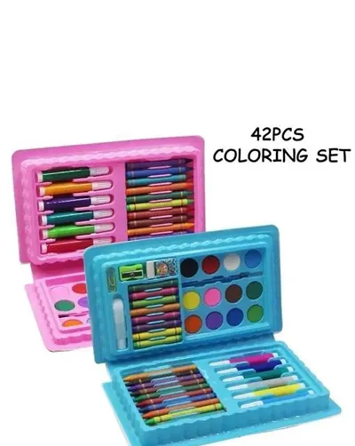 42 Pcs Color Set for Drawing  Painting Portable Art Box