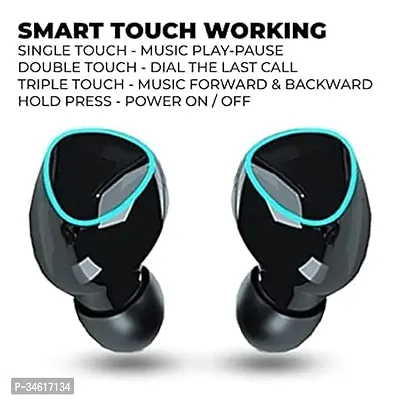 M10 Tws Earbud Led Display With 2200mah PowerBank Bluetooth Gaming  (Black]-thumb4