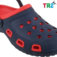 TRZ Men's Comfortable Clogs (RED-NBLUE, Numeric_10)-thumb3