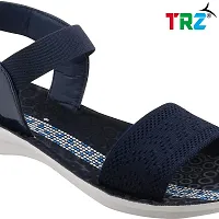 TRZ WOMENS COMFORTABLE SANDAL(Color- NBLUE, Size- 6)-thumb2