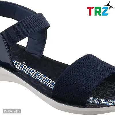 TRZ WOMENS COMFORTABLE SANDAL(Color- NBLUE, Size- 6)-thumb3