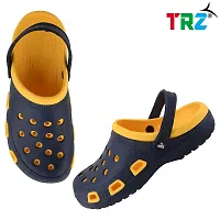 TRZ Men's Comfortable Clogs (Yellow-NBLUE, Numeric_7)-thumb2