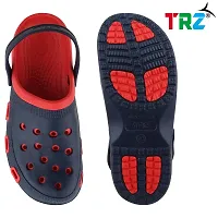 TRZ Men's Comfortable Clogs (RED-NBLUE, Numeric_10)-thumb1