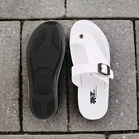 Comfortable Black PU Flip Flop for men-thumb3