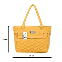 Elegant Yellow PU Handbags For Women-thumb2