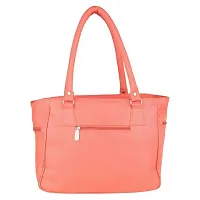 Elegant Peach PU Handbags For Women-thumb4