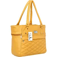 Elegant Yellow PU Handbags For Women-thumb4