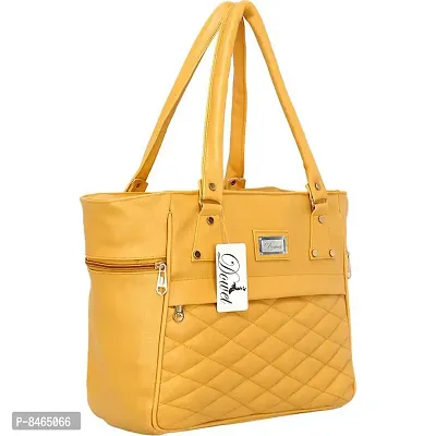 Elegant Yellow PU Handbags For Women-thumb5