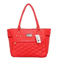 Elegant Red PU Handbags For Women-thumb1