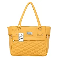 Elegant Yellow PU Handbags For Women-thumb3