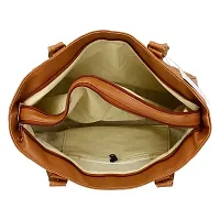 Elegant Brown PU Handbags For Women- Pack Of 2-thumb1